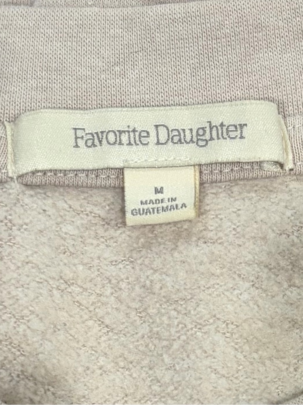 Favorite Daughter Mom of the Year Cotton Sweatshirt - Light Beige Size Medium - Picture 5 of 7
